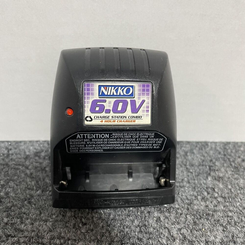 Nikko 6.0V Charge Station Combo 4 Hour Charger Model BC-820U RC Car Battery Pack
